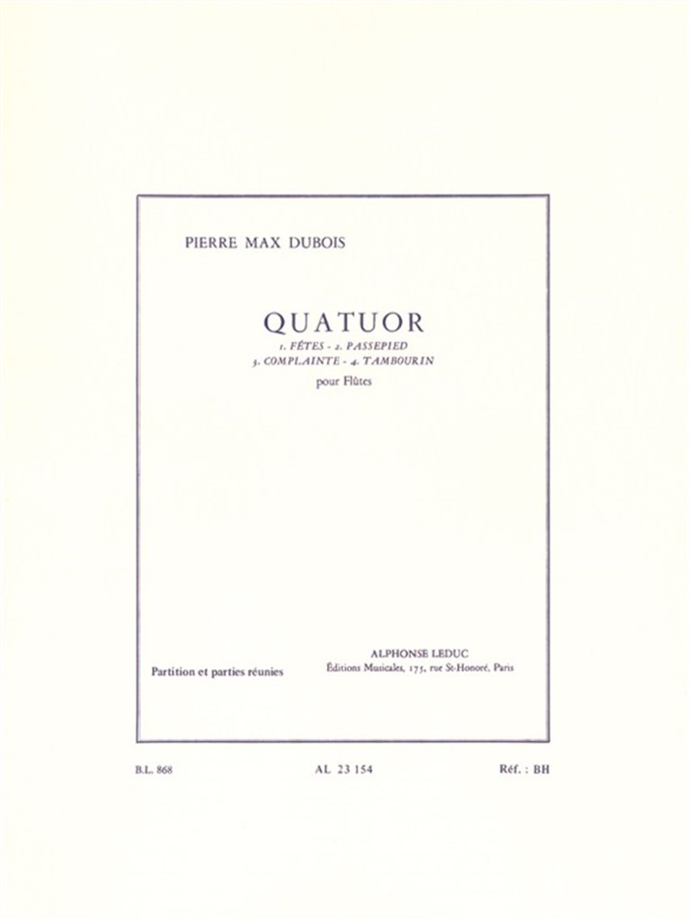 Quatuor for Flutes